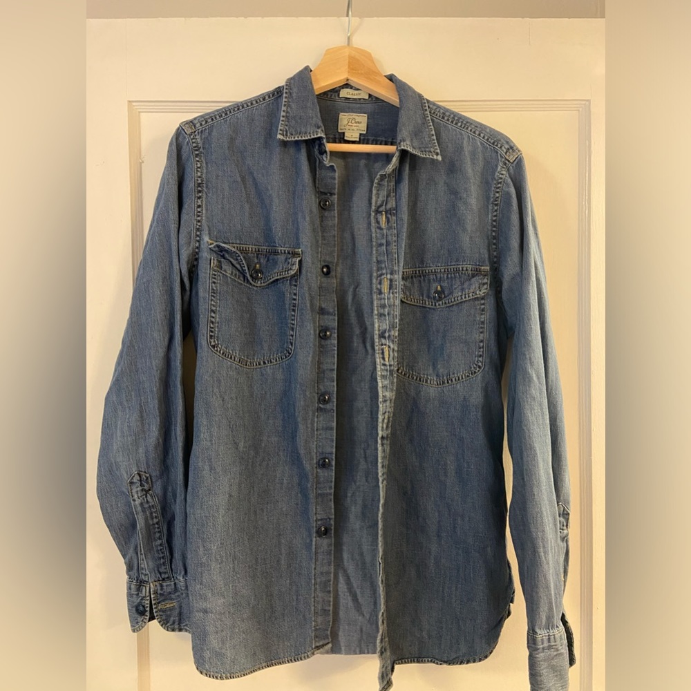 J Crew Denim button down shirt